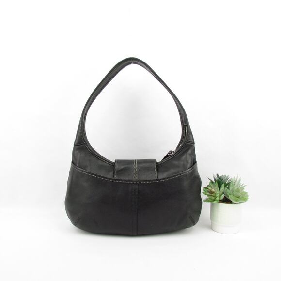 Coach Black Leather Hobo Bag - Picture 3 of 9
